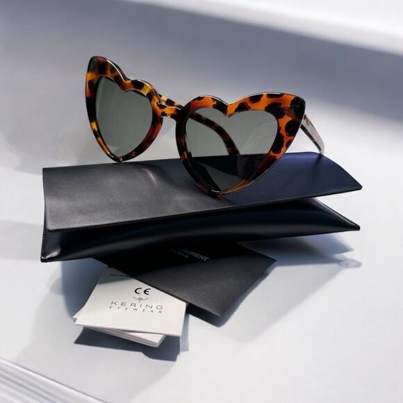 NWT YSL LouLou Heart Shaped Sunglasses